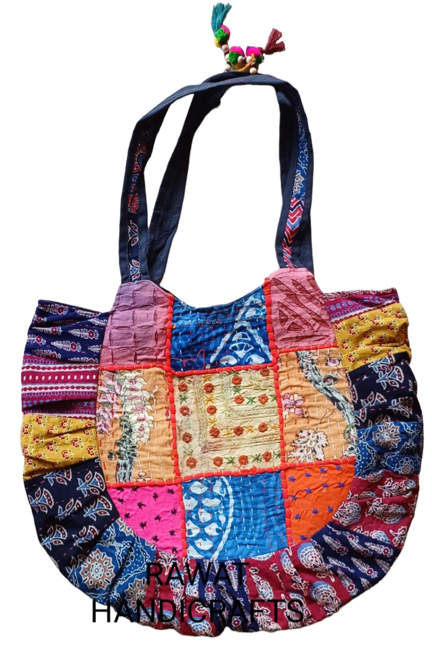 Handmade Embroidered Ladies Shoulder Bag - Mirror work set – currypeepal